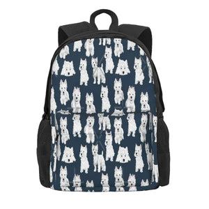 Westie 3 Backpacks Men Women's Bag Women Backpack Men Women's Bag