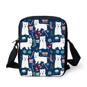 Westie Dog Crossbody Bag Small Messenger Shoulder Bag Female High Handbag