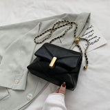 Diamond Lattice Chain Messenger Bag Soft PU Leather Handbag Women Shoulder Totes