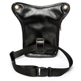 Leather Waist Pack Bag Men Drop Leg Fanny Pack