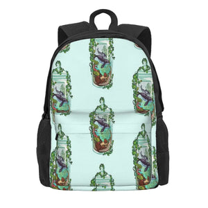 Whale Plant Terrarium Backpack for Men, Women, and Kids