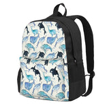 Whales Orcas & Narwhals 2 Backpacks Waterproof School Bag