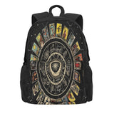 Zodiac Astrology Backpack Men Women Zip Pockets