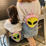 Transparent Jelly Alien Backpack with Pockets