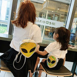 Transparent Jelly Alien Backpack with Pockets