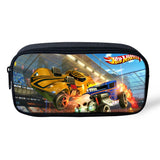 Racing Car Pattern Print Pencil Bag Large Capacity School Supplies