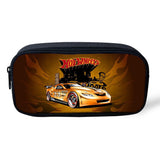 Racing Car Pattern Print Pencil Bag Large Capacity School Supplies