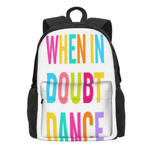 When In Doubt Dance Backpacks Men's Backpacks Bags For Women