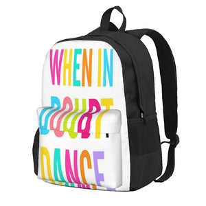 When In Doubt Dance Backpacks Men's Backpacks Bags For Women