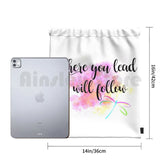 Where You Lead I Will Follow Backpack Drawstring Bag