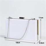 Acrylic Chain Evening Clutche for Women Party Shoulder Bags