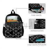 Outdoor Hiking Backpack Geometric Lines Star Pattern