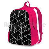 Outdoor Hiking Backpack Geometric Lines Star Pattern