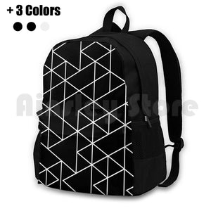 Outdoor Hiking Backpack Geometric Lines Star Pattern