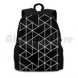 Outdoor Hiking Backpack Geometric Lines Star Pattern