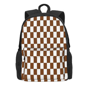 Chocolate Brown Backpacks Men's and Women's School Bag