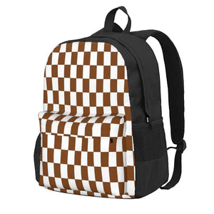 Chocolate Brown Backpacks Men's and Women's School Bag