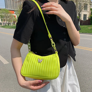 Butterfly Shoulder Side Bag Lady Summer Handbag Female Clutch Hobos Purse