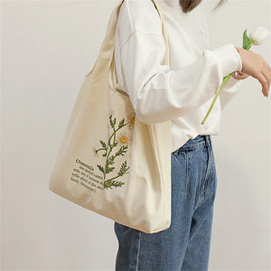 Canvas Vest Shopping Bags Eco Reusable Foldable Shoulder Bag