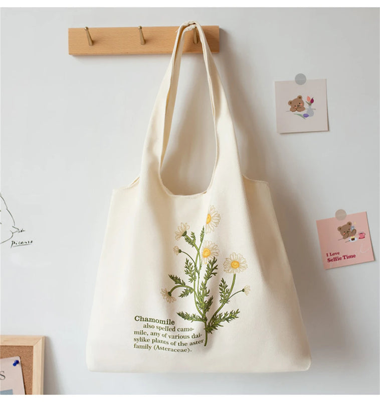 Canvas Vest Shopping Bags Eco Reusable Foldable Shoulder Bag