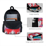 Cow Painting On Red Background Backpacks Men's Backpacks Bags For Women Kids Bac