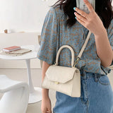 Small PU Leather Handbag Crossbody Bag for Women