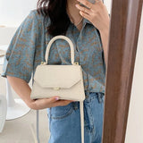 Small PU Leather Handbag Crossbody Bag for Women