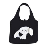 Dog Appliques Women Shoulder Bag Canvas Messenger Handbag