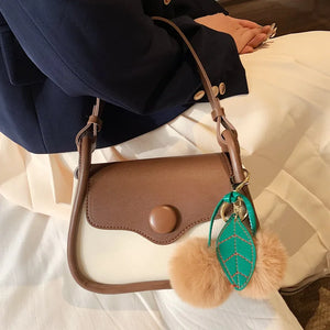 Women's PU Leather Shoulder Bag Crossbody Flap Handbag Messenger