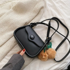 Women's PU Leather Shoulder Bag Crossbody Flap Handbag Messenger