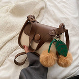 Women's PU Leather Shoulder Bag Crossbody Flap Handbag Messenger