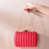 Square Handbag Evening Clutch Purses Women PU Cross Body Bag