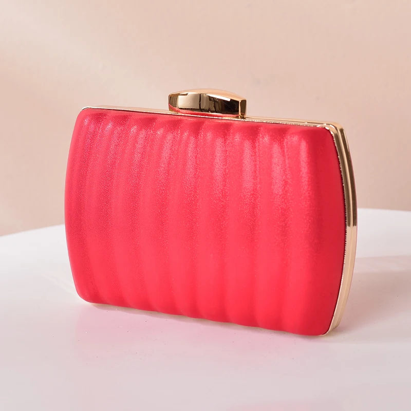 Square Handbag Evening Clutch Purses Women PU Cross Body Bag