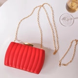 Square Handbag Evening Clutch Purses Women PU Cross Body Bag