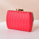 Square Handbag Evening Clutch Purses Women PU Cross Body Bag