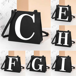 Letter Square Casual Tote Bag Single Shoulder Bag