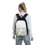 Margaret Daisy Horizontal Backpacks Men's and Women's Zipper School Backpacks
