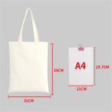 Cotton Shopping Bag Women Linen Handbag Canvas Lady Tote Large Capacity