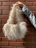 Shoulder Bags Women Long Hairy Underarm Ladies Handbags All-match