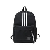 Striped Men's Backpack Large Capacity Teen High School Students Bagpack