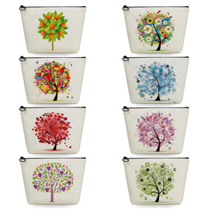 Fruit Floral Tree Print Travel Toiletry Bag