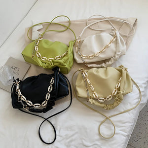 Underarm Small Bag Female Sense Niche Fold Cloud Bag Net Red Messenger Bag