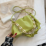 Underarm Small Bag Female Sense Niche Fold Cloud Bag Net Red Messenger Bag