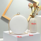 Mini Flower Round Evening Bag Women's Handbag Chain Shoulder Bags Party Purse