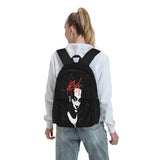 Red Carti Backpack Men's Women's Bags Zip Pockets