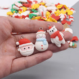 Christmas Resin Charms Santa/Polar Bear/Earrings