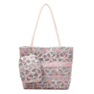 2PCS Shoulder Bag Handbags Big Bags For Women Casual Tote Bags