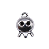 300pcs Ghost Charms 14x10mm DIY Jewelry Findings Silver Alloy Halloween