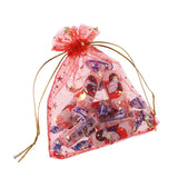 50pcs 10x12cm Drawstring Organza Bags for Jewelry and Candy