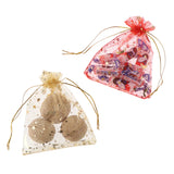 50pcs 10x12cm Drawstring Organza Bags for Jewelry and Candy